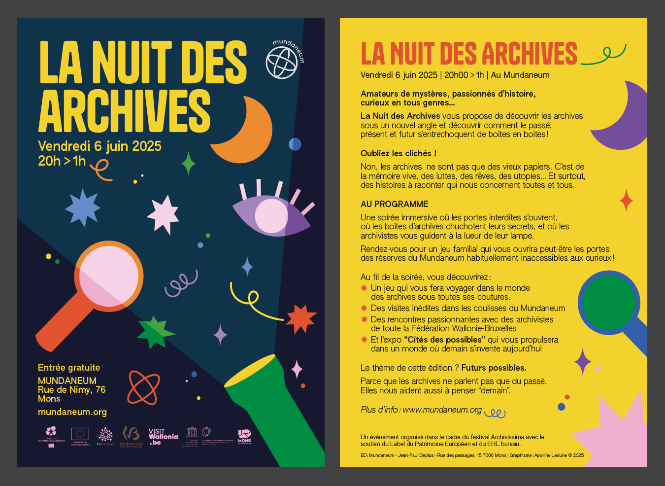 Flyers Nuit des Archives